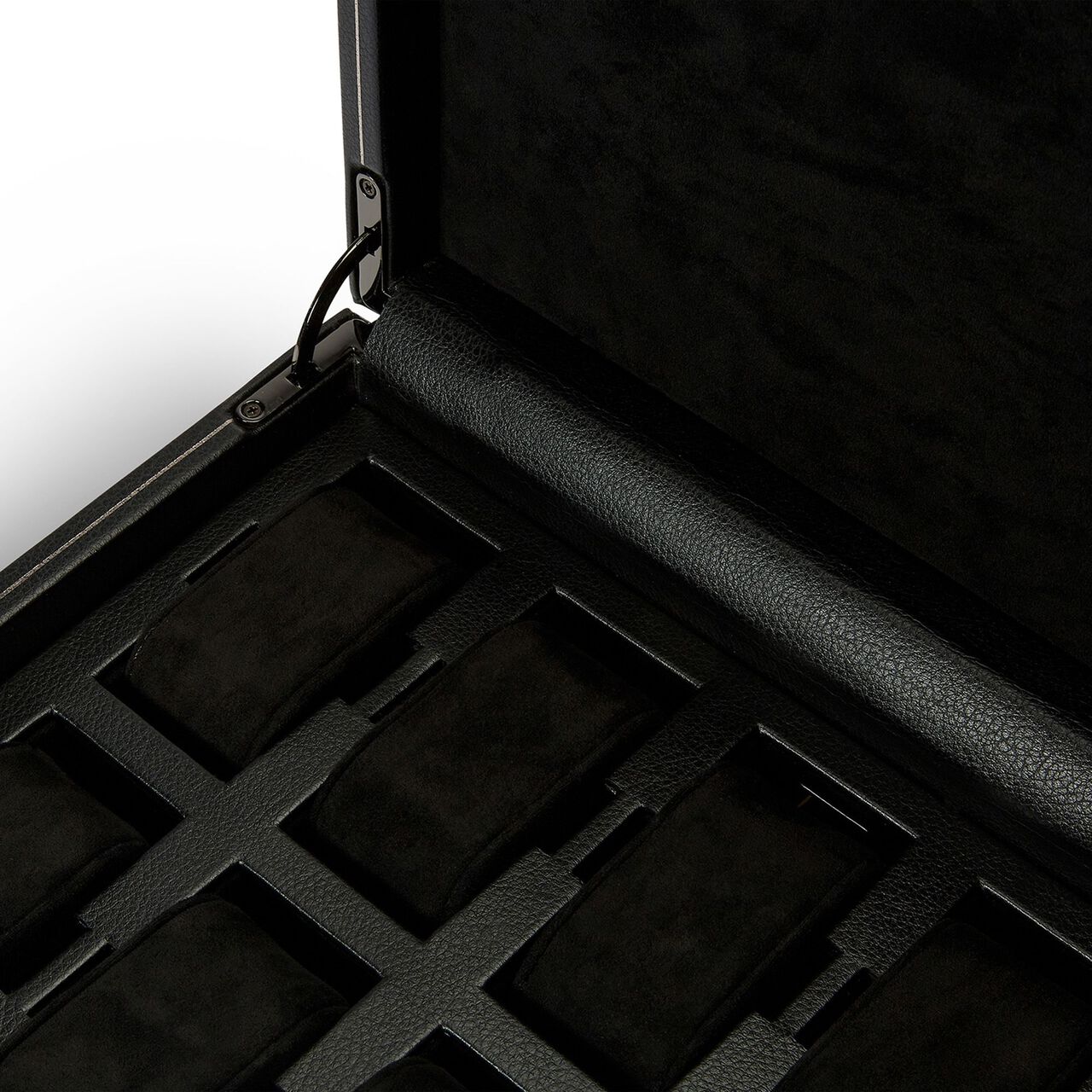 WOLF Black 8 PC Watch Box Open image number 3